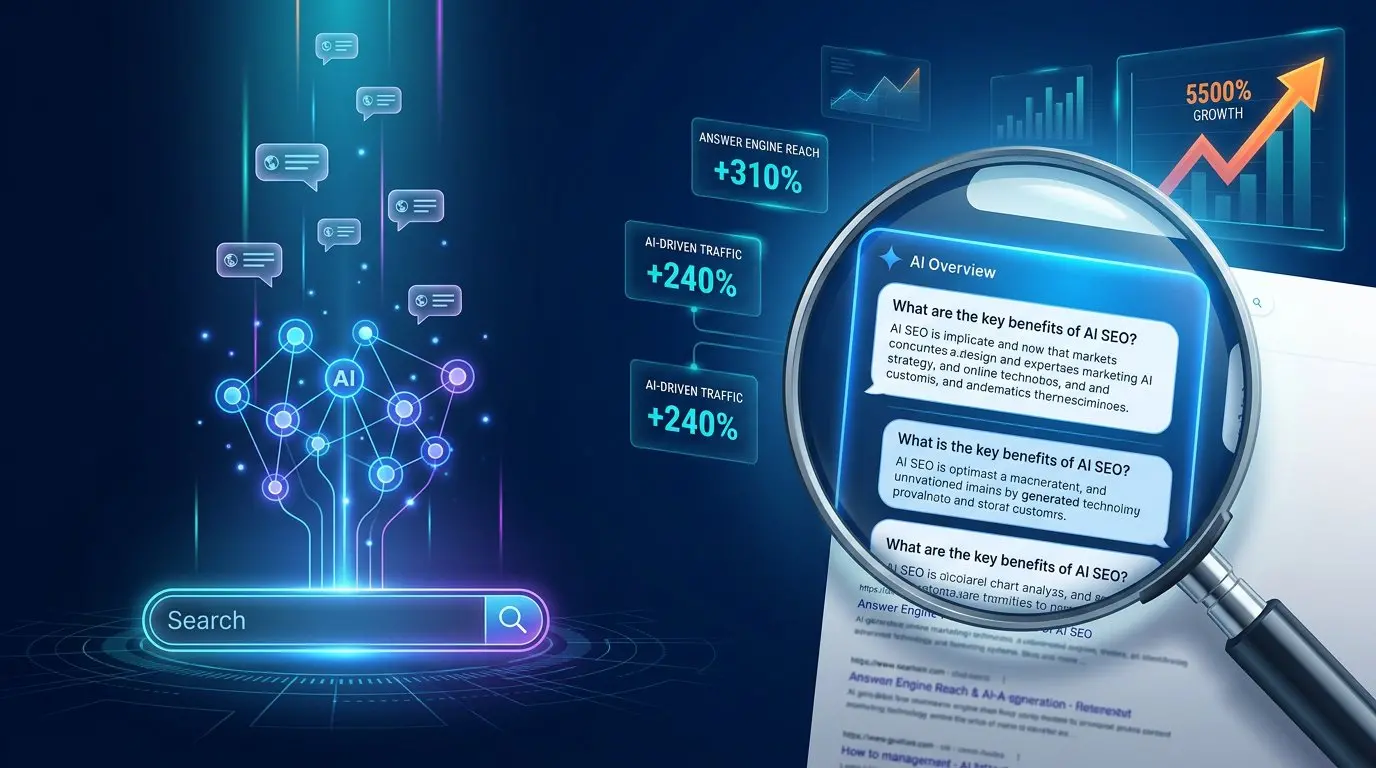AI SEO and Answer Engine Optimization in 2026: Why AEO Grew 5,500% and How Brands Are Adapting