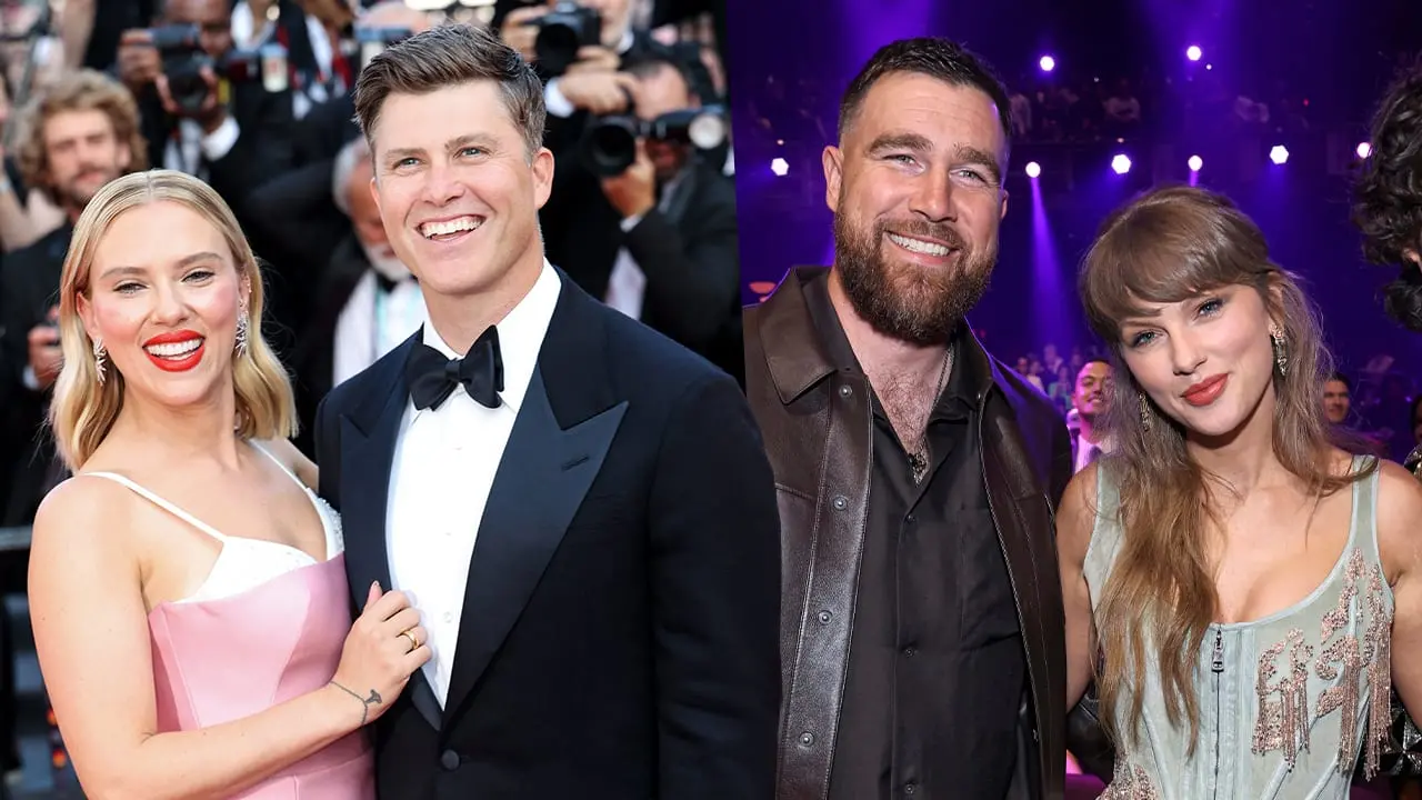 Taylor Swifts und Scarlett Johanssons Partner scherzen über das Leben im Schatten ihrer Frauen