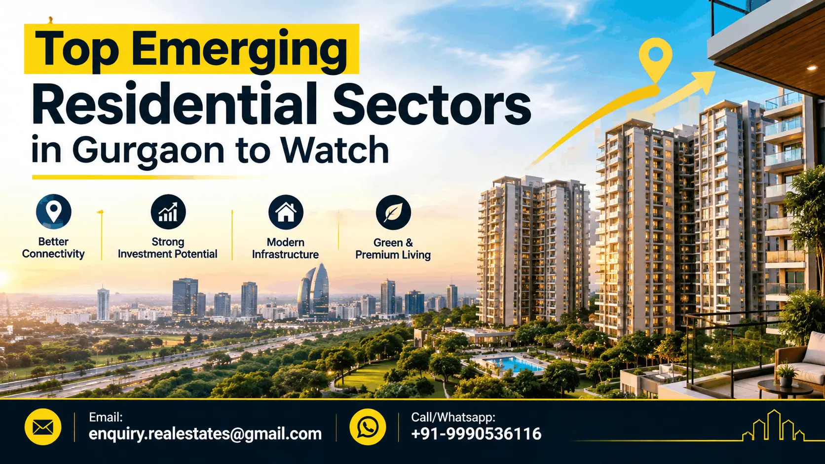 Top Emerging Residential Sectors in Gurgaon to Watch